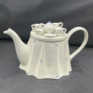 Vintage Sunshine Ceramics Tea Pot Table Setting Tea Time 1987 Made in England